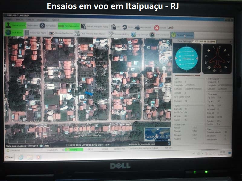 Ensaios em voo em Itaipuaçu